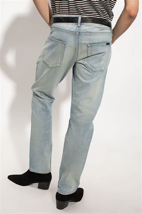 jeans yves saint laurent homme|saint laurent distressed jeans.